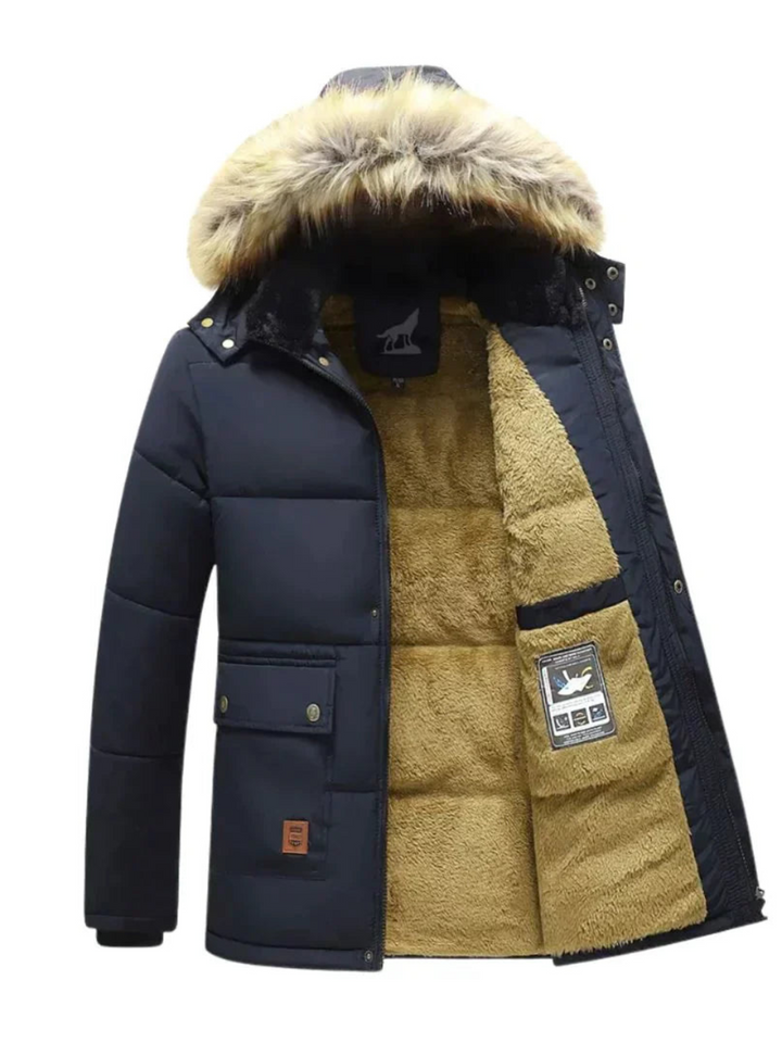 Amarae | Winter Parka Jacket for Men - Removable Hood