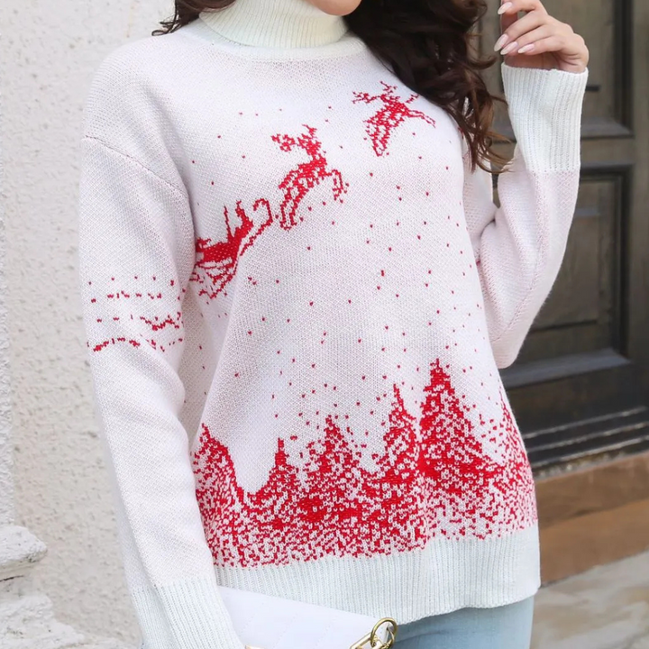 Lune London | Women's Christmas Sweater - Faux Christmas Sweater - Comfortable Color