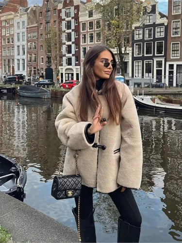 Amarae | Shearling Coat - Oversized Fit - Mid-Length - Soft and Warm