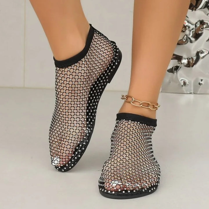Lune London | Mesh Slipper with Flat Heel