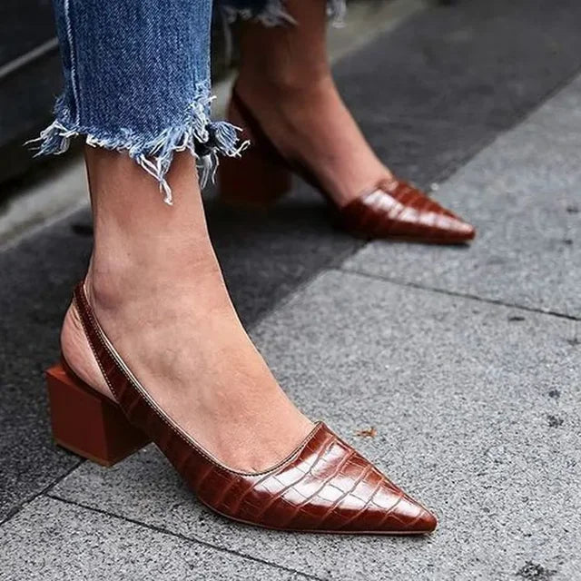 Pumps in Brown Color & Classic Design Lune London