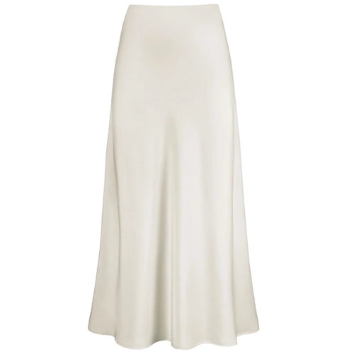 Amarae | Fashion Longer Shiny Satin Skirt