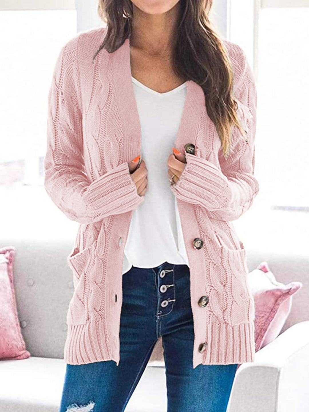 Lune London | Versatile Layering Women's Cardigan - Long Sleeve Design