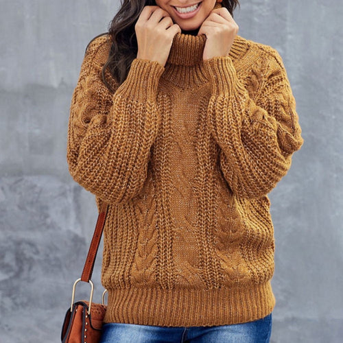 Amarae | Winter Roll Neck Sweater - Thick Knit Comfort