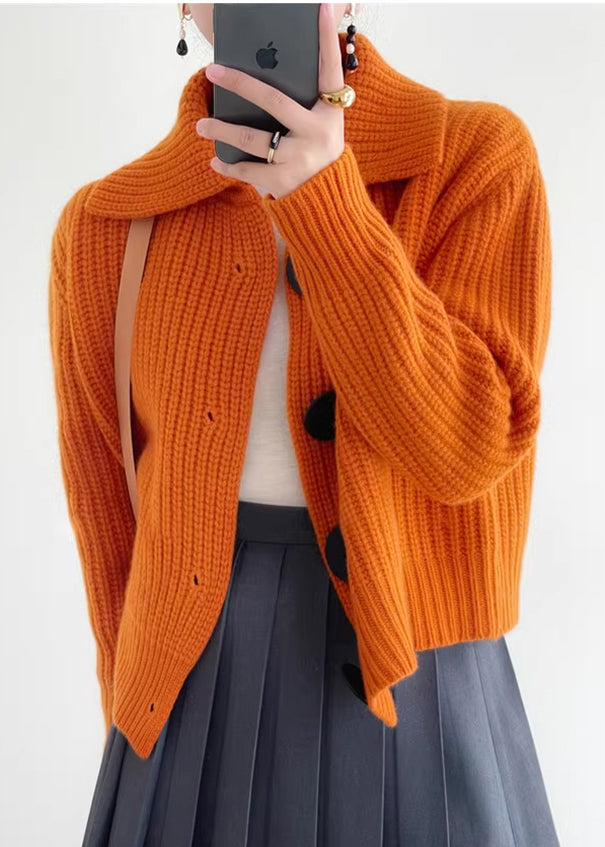 Lune London | Women's cardigan with Peter Pan collar - Winter