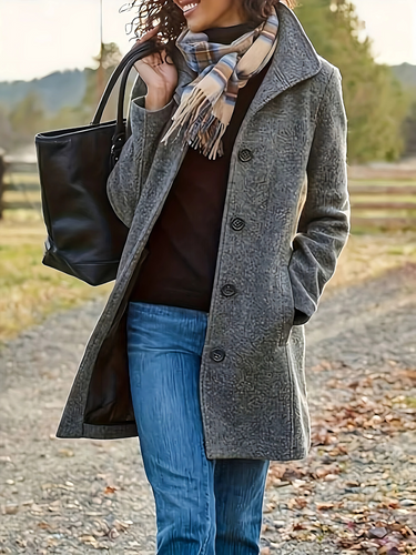 Amarae | Women's Long Coat - Structured Cut