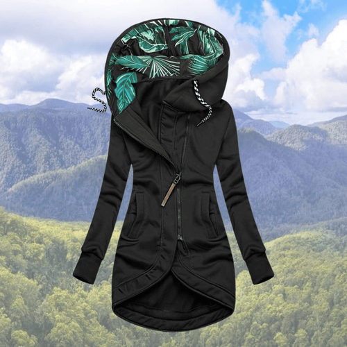Chic Und Stil | Women's Winter Coat with Hood Design