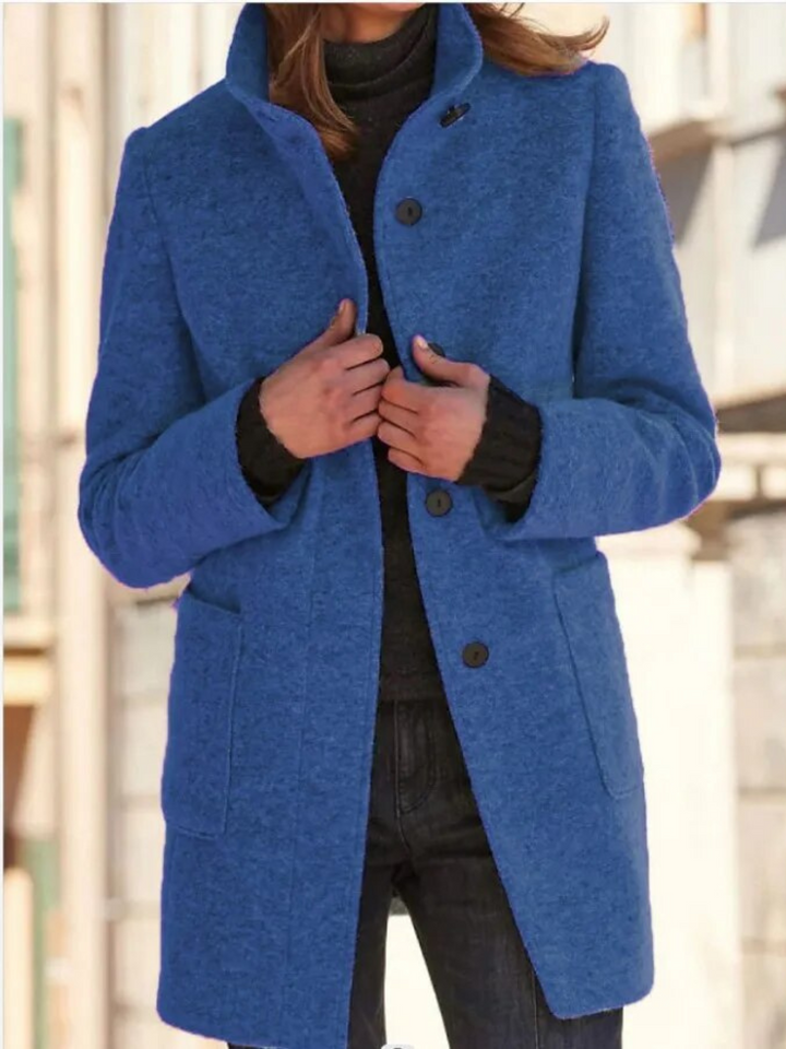 Lune London | Wool coat for women - Elegant fit, button closure