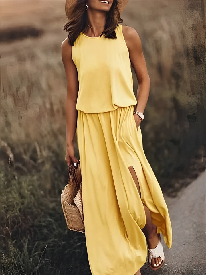 Lune London | Elegant Color Play Dress