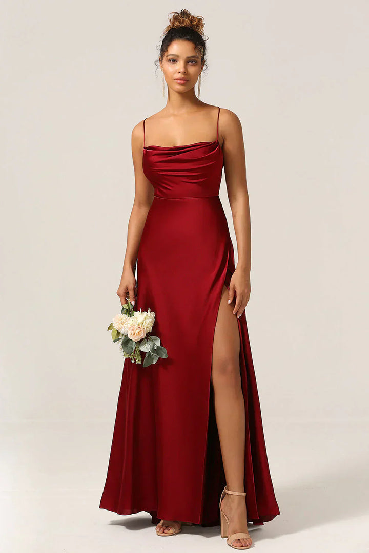 Lune London | Silk Maxi Dress with Braided Back Dress Yourself for Formal Occasions Lucette