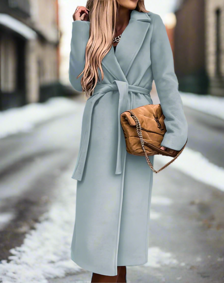 Lune London | High-quality, lightweight coat with belt for women