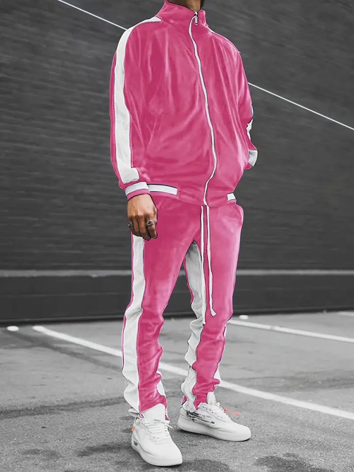 Lune London | Classic Velvet Tracksuit with Full Zip for Men