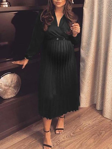 Amarae | Maternity Chaps Maxi Dresses Elegant Pleated Off-Shoulder Cocktail Dresses