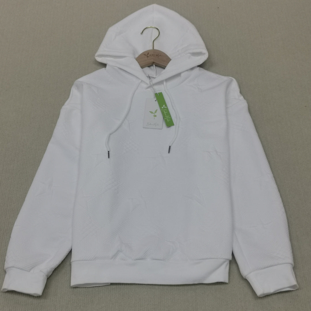 Amarae | Plain white long sleeve sweatshirt