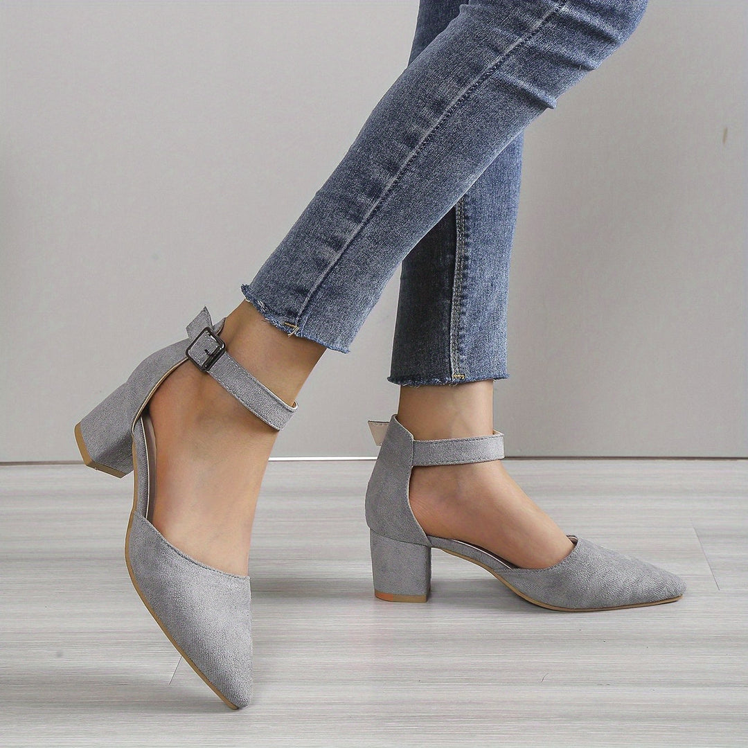 Lune London | Women's Sandals with Block Heel Lace-Up with Ankle Strap Elegant