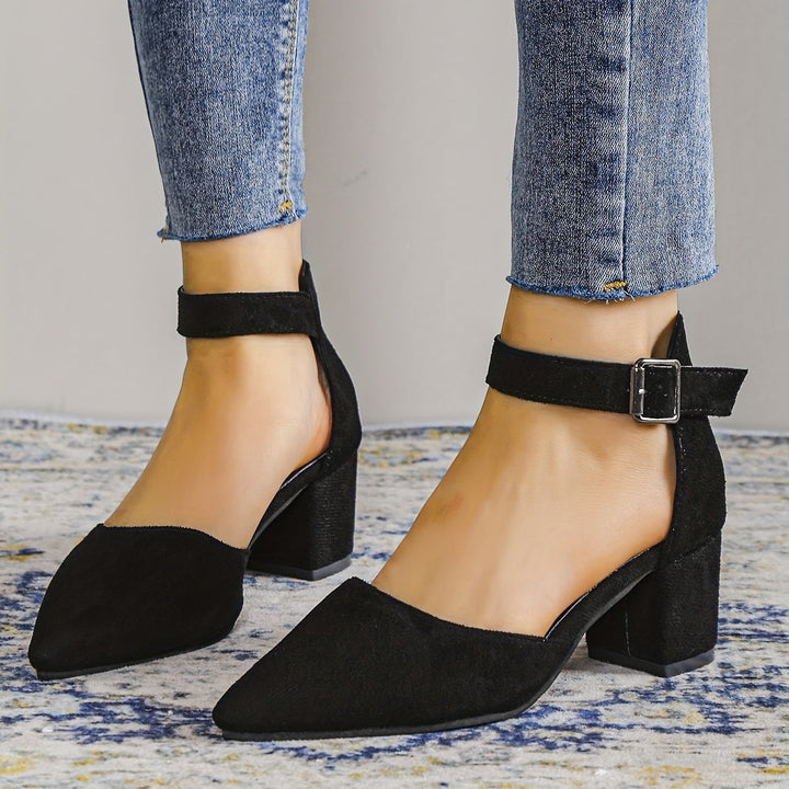 Lune London | Women's Sandals with Block Heel Lace-Up with Ankle Strap Elegant
