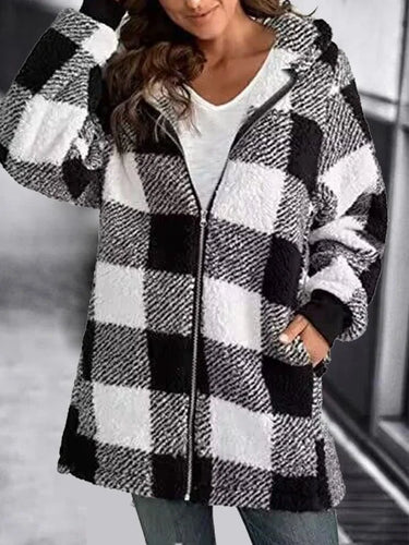 Amarae | Oversized checkered coat