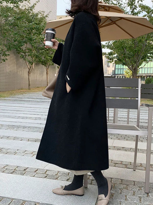 Women’s Long Wool Coat with Elegant Fit & Thermal Insulation | Amarae