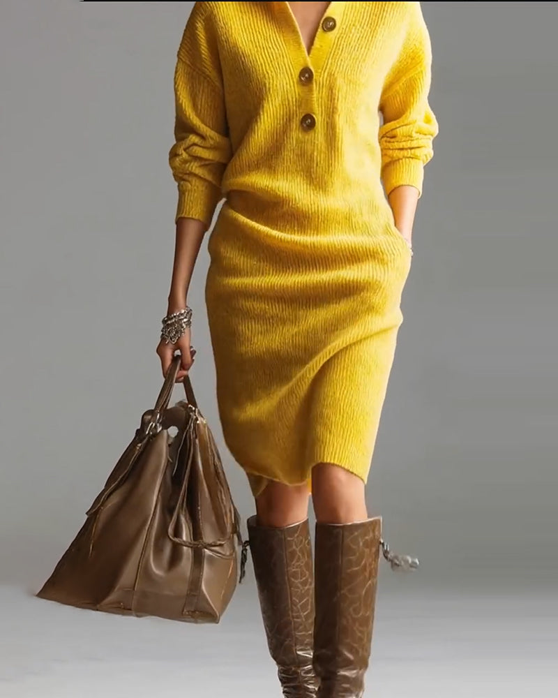 Chic Und Stil | Casual Solid Color Autumn and Winter