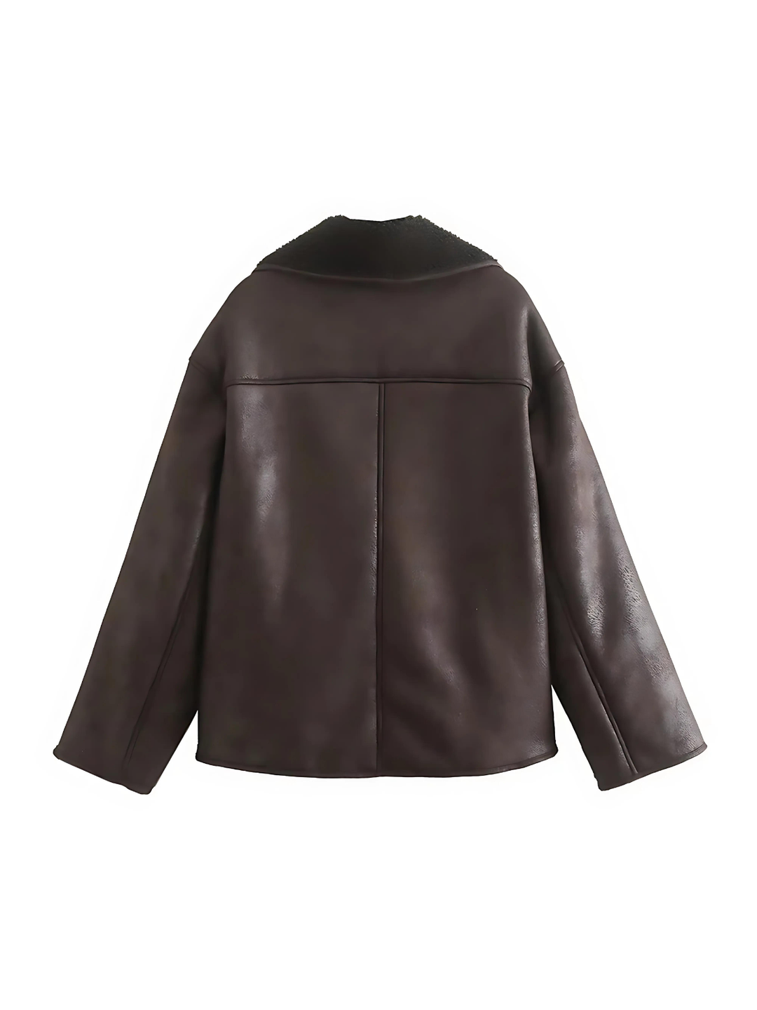 Amarae | Faux leather Warm Jacket