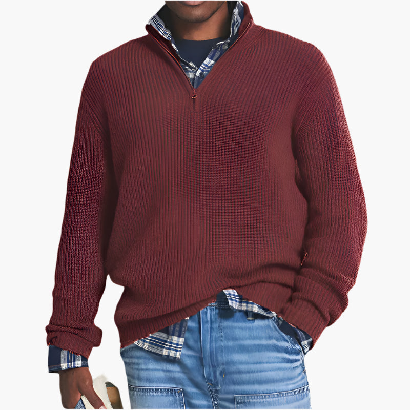 Lune London | Knitted sweater with zipper - Casual professional for daily & office