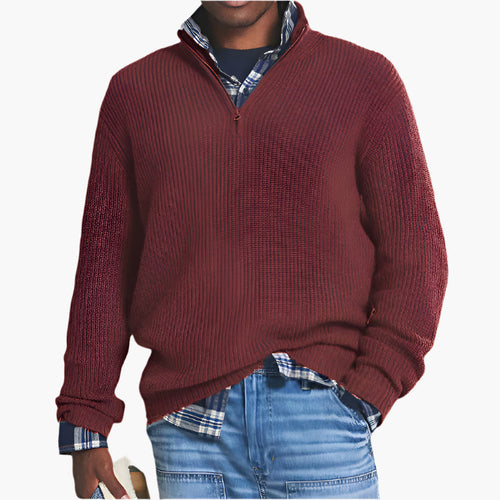 Amarae | Knitted sweater with zipper - Casual professional for daily & office