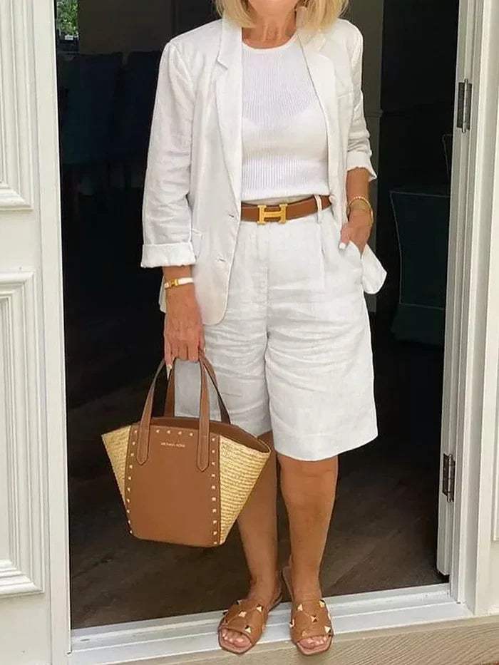 Lune London | Women's suit - Elegant blazer and shorts - Stylish - Ideal for hot days