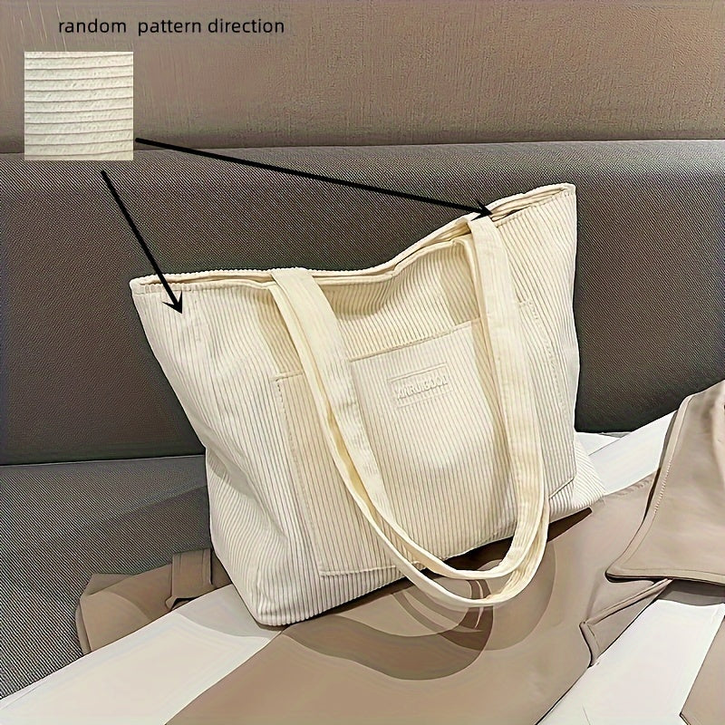 Lune London | Elegant Women's Bag Made Of High-Quality Cord Fabric Vegan Leather