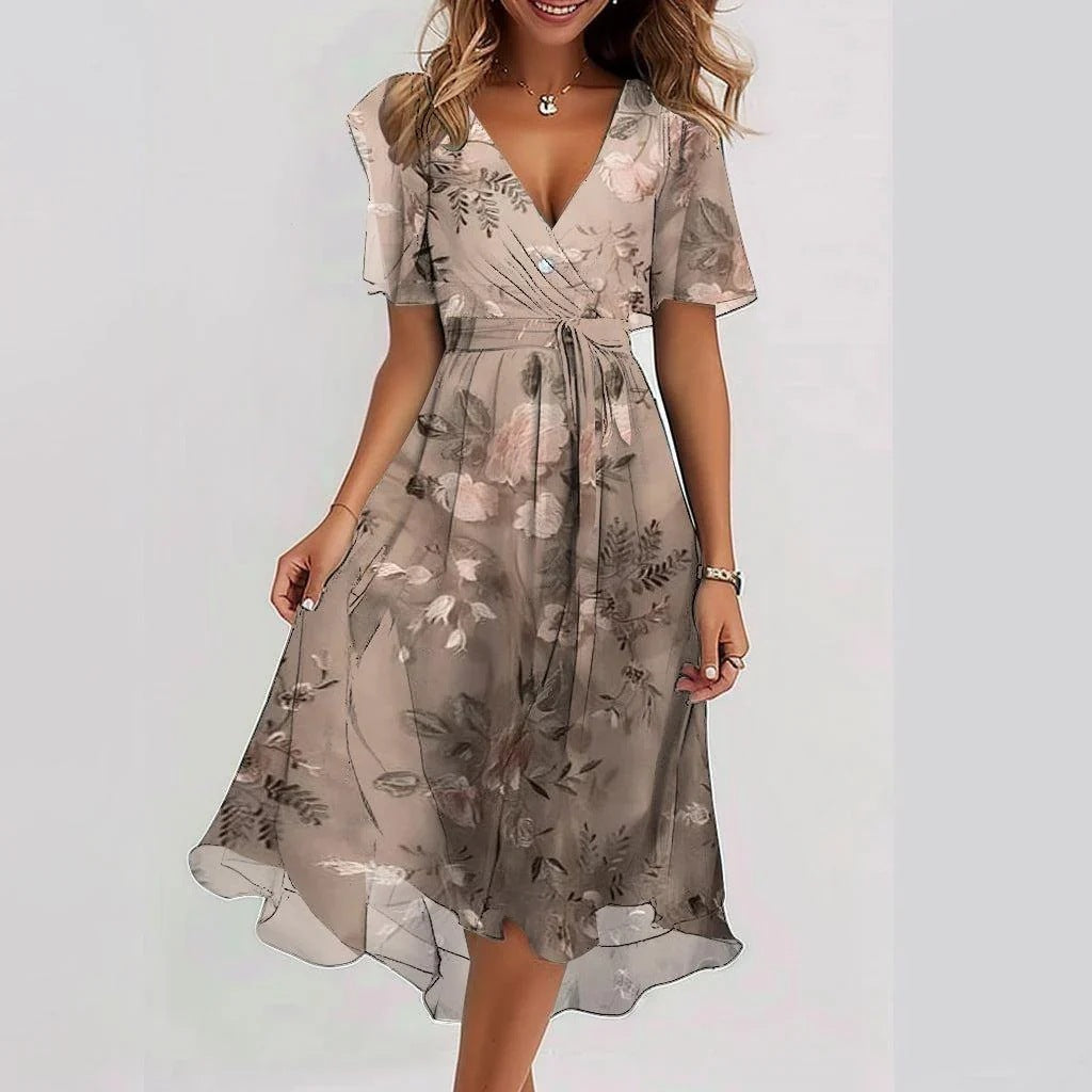 Lune London | Elegant Short Sleeve Dress