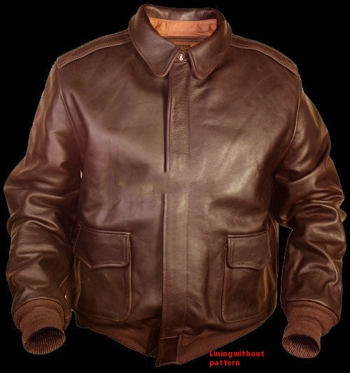 Chic Und Stil | Retro Oversized Us Air Force Fur-Look Leather Coat