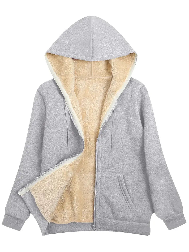 Lune London | Warm and Soft Hoodie Jacket for Women Perfect for Winter