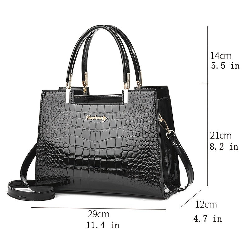 Amarae | Handbag Made Of Shiny Crocodile