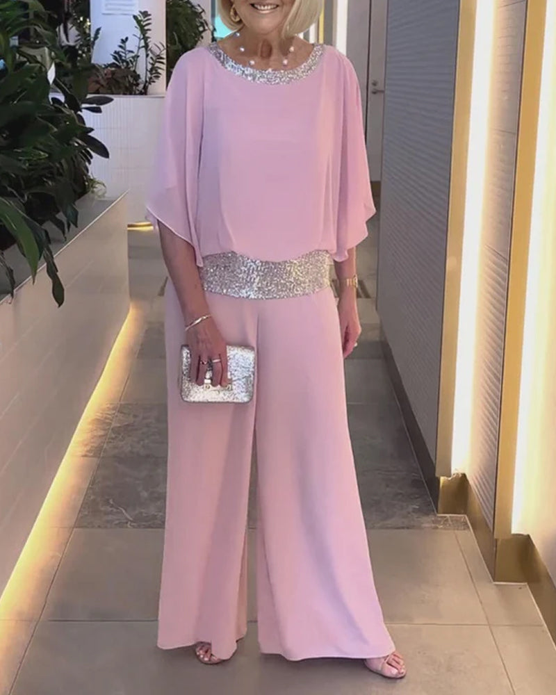 Lune London | Shimmering Stylish Sequin Jumpsuit