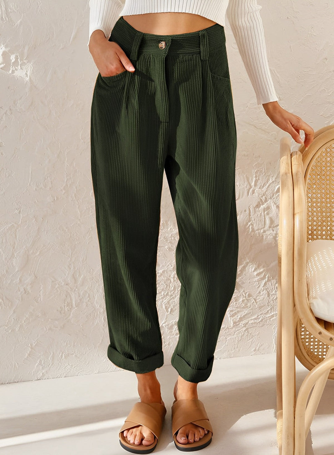 Lune London | Straight Cord Pants