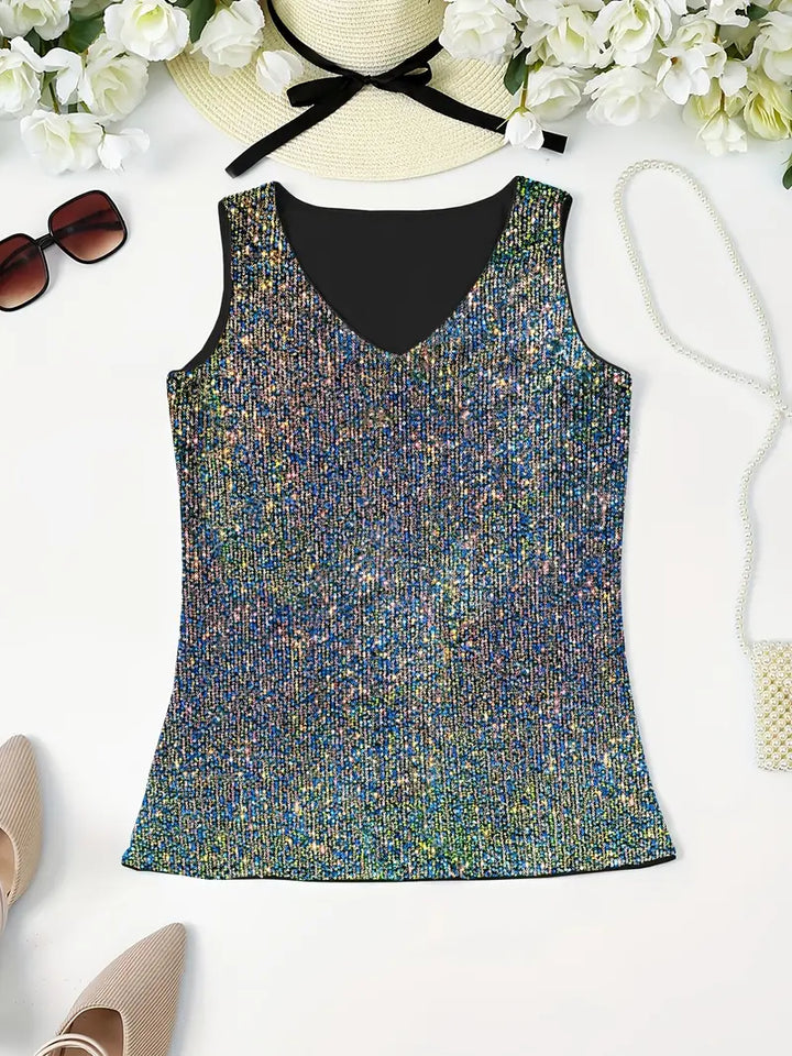 Lune London | Sleeveless Top with Sequins