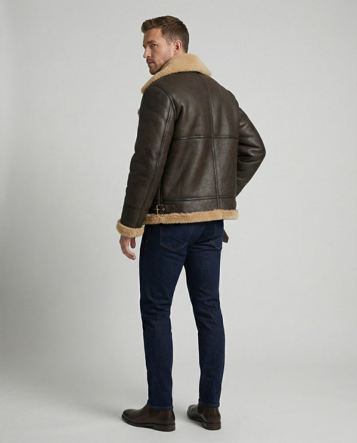 Luxury Sheepskin Pilot Jacket