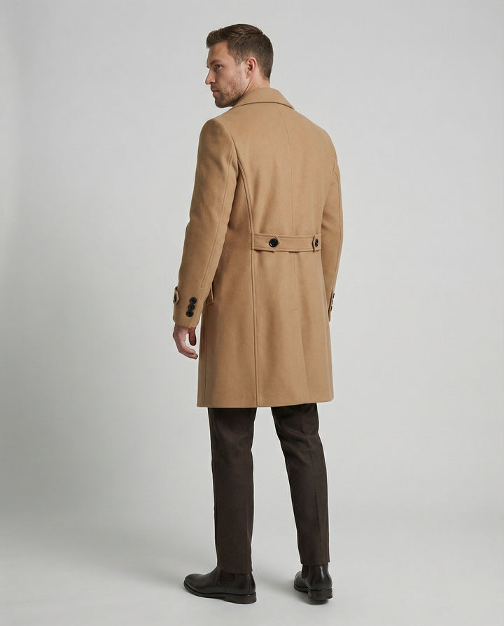 Warm Classic Wool Coat Men