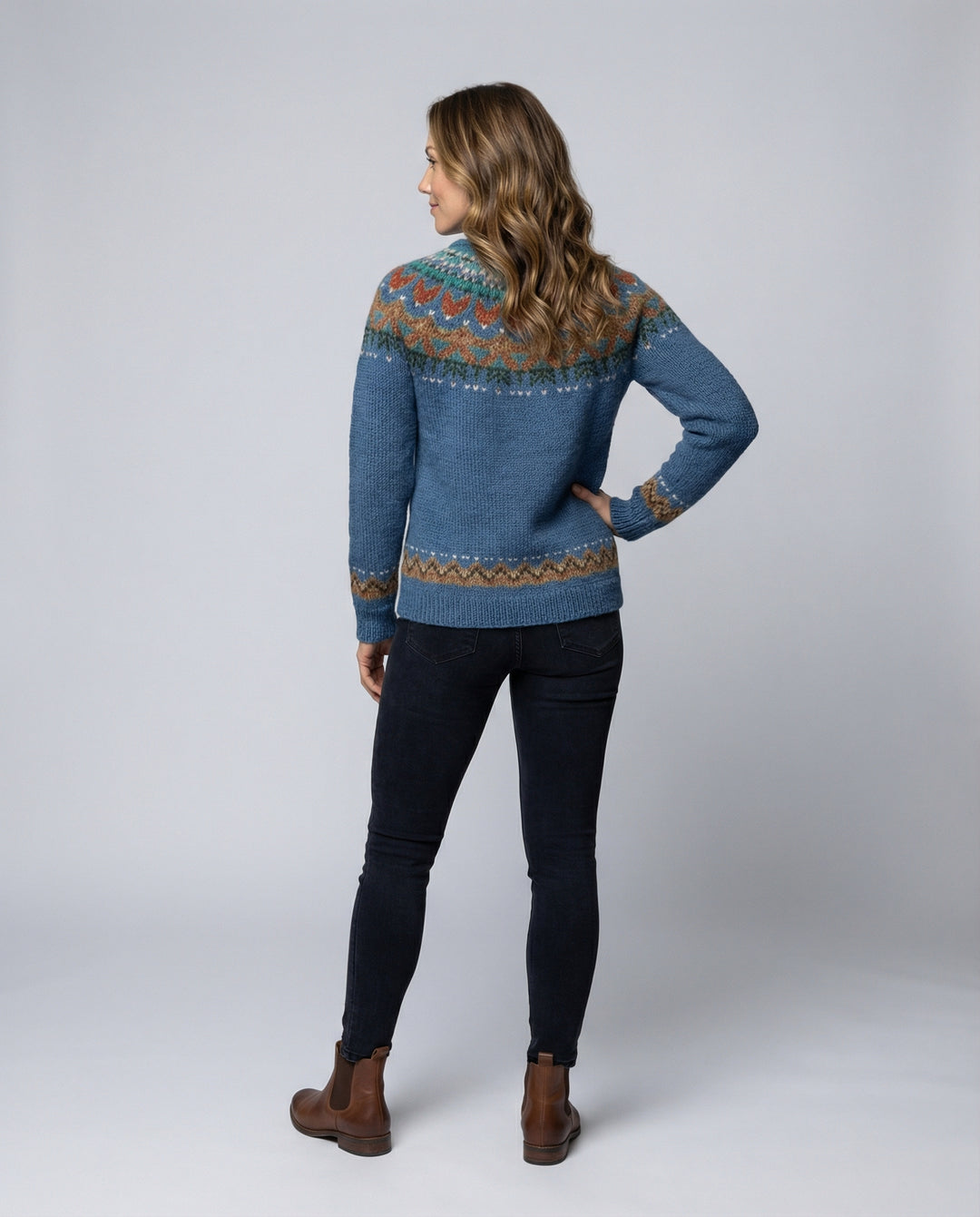 Women’s Icelandic Vintage Knit Sweater with Timeless Design | Lune London