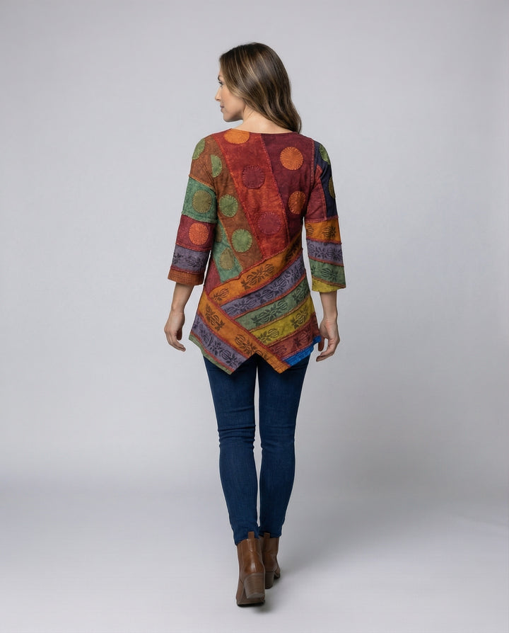 Lune London | Vintage Top with V-Neck