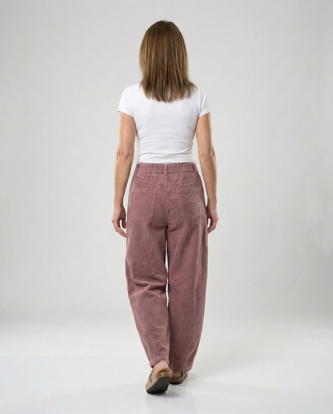 Ladies Cord Pants Ladies Wide High Waist