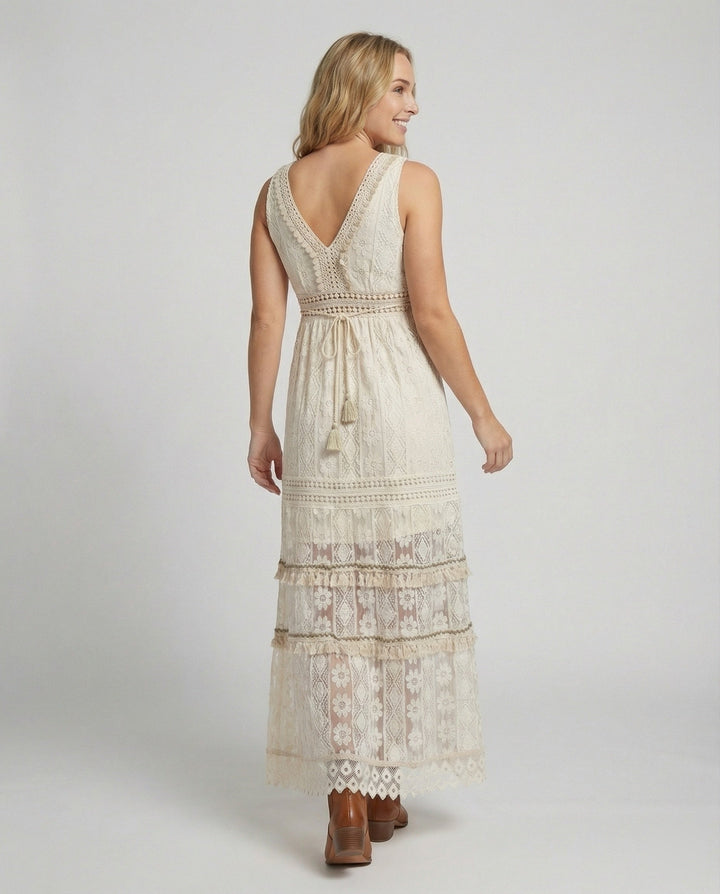 Lune London | Graceful Boho Lace Dress for Summer