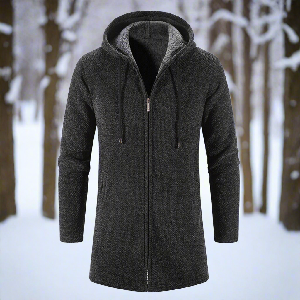 Lune London | Jacket - mid-length - zipper with hood - warm and comfortable