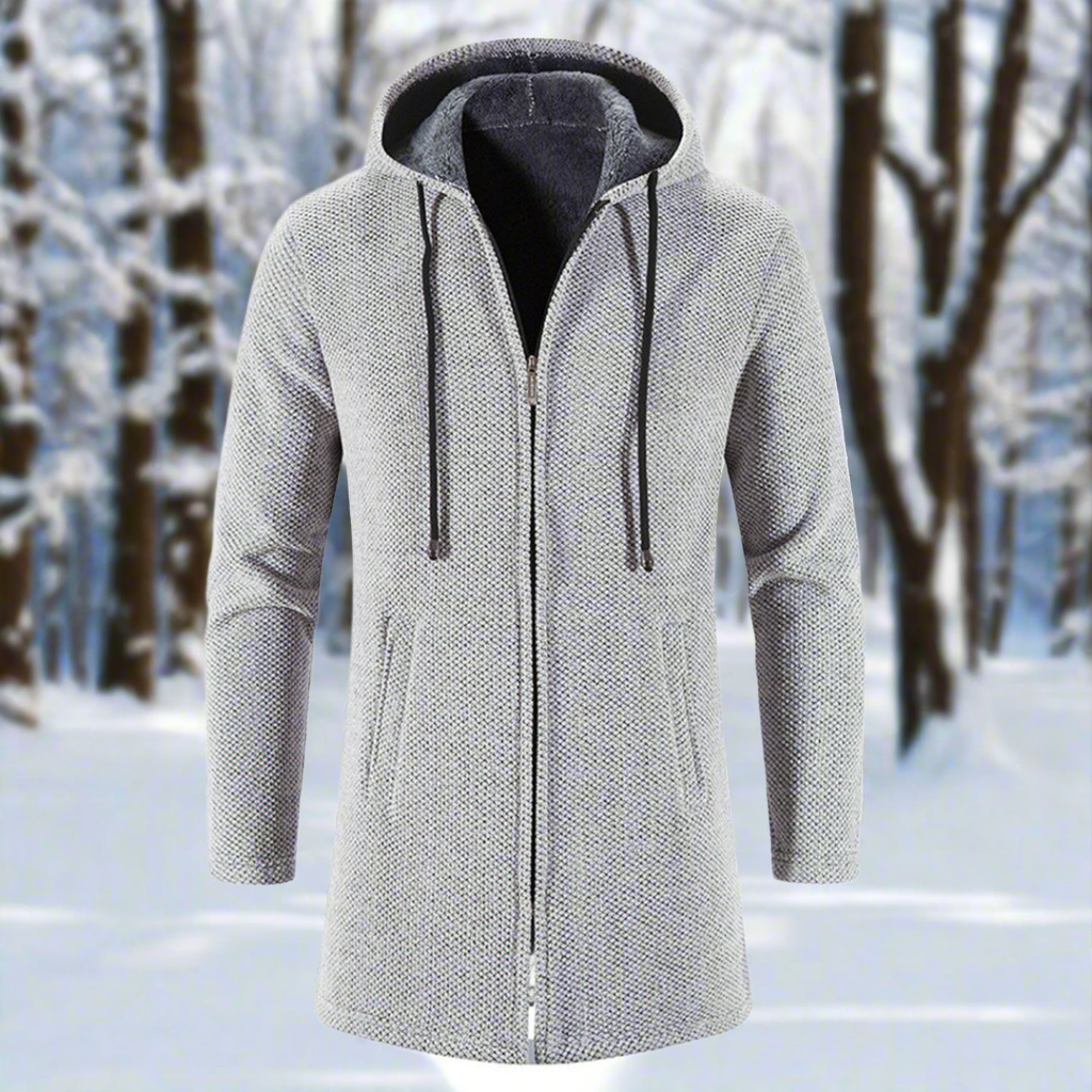 Lune London | Jacket - mid-length - zipper with hood - warm and comfortable