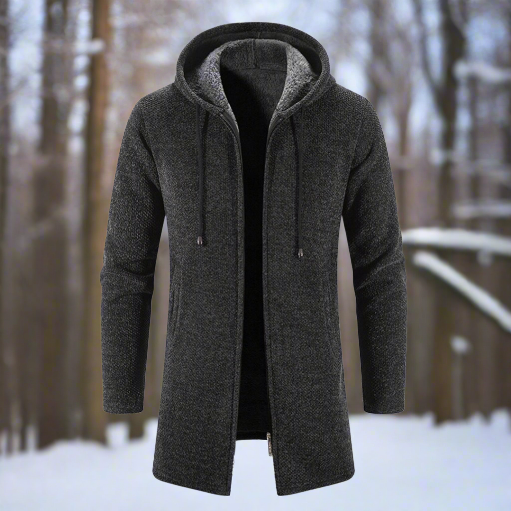 Lune London | Jacket - mid-length - zipper with hood - warm and comfortable