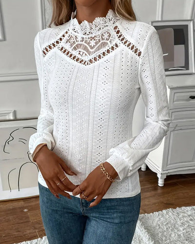 Amarae | Lace Round Neck Long Sleeve