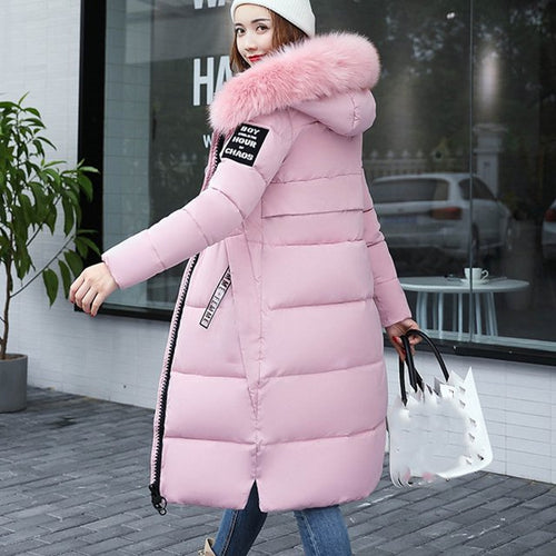 Amarae | Long coat with fur collar