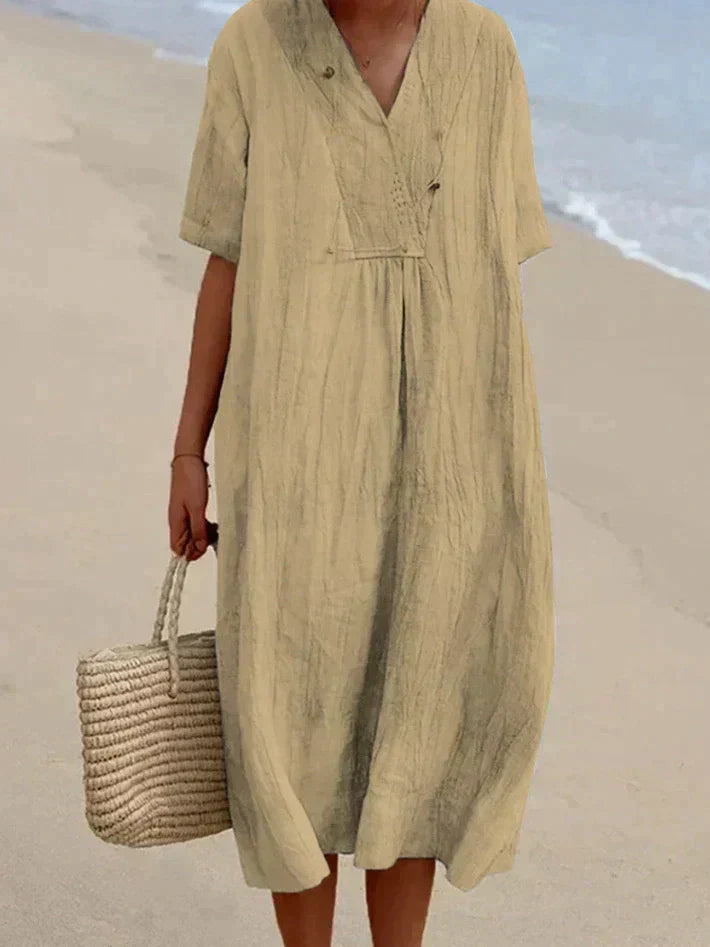 Lune London | Elegant and Lightweight Cotton-Linen Dress for Women