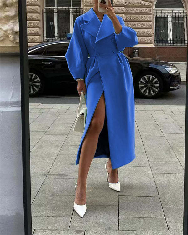 Amarae | Vintage coat with puff sleeves - Elegant and stylish