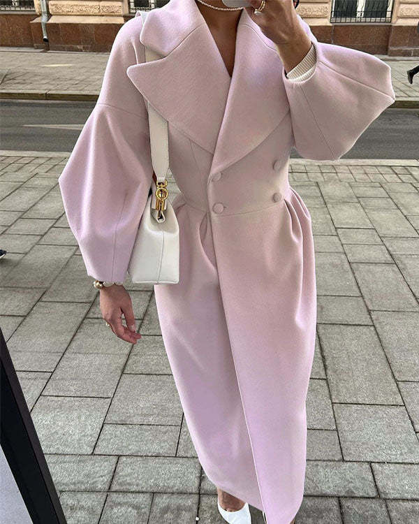 Amarae | Vintage coat with puff sleeves - Elegant and stylish
