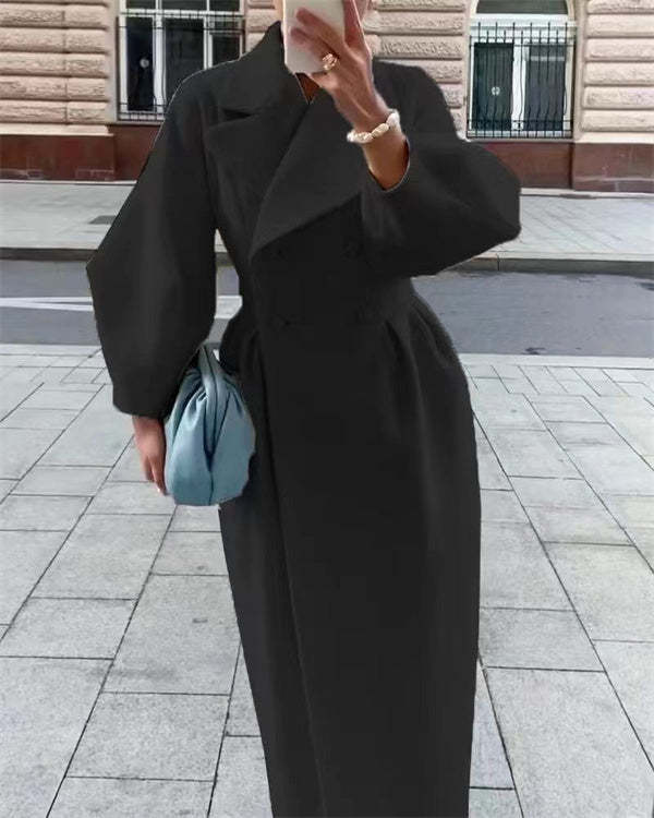 Amarae | Vintage coat with puff sleeves - Elegant and stylish